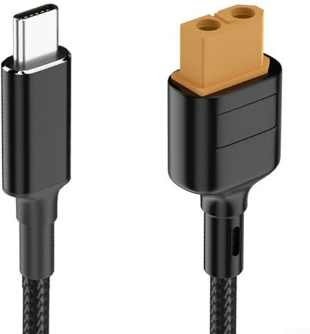 Effizientes 100-W-USB-C-Kabel für Drohnen und Solar-Batterien, entworfen mit Nylon-Material (50 cm)