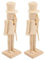 BESPORTBLE 2pcs Nutcracker Puppets Xmas Blank Nutcracker Nutcrackers Craft DIY Decorations Christmas Unpainted Nutcracker Soldier Include Mini Nutcracker Figures Small Ornament Wooden Beige