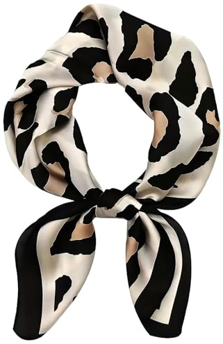 GWAWG Damen Seide Schal Seidentuch aus leichter Seide Halstuch Seidenschal Eleganter Seidenschal Bandana Halstuch und Kopftuch Handgelenk Accessoires für Frauen
