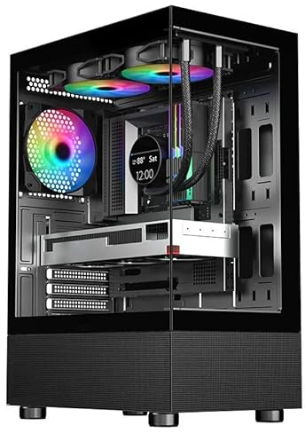 PC Gaming Ryzen 5 7600, RTX 5050 8GB, 32GB DDR5 6000MHz, SSD NVMe 1TB, WiFi, Windows 11 Pro, Dissipatore a liquido 240mm, PC Fisso Desktop Completo da Gioco e Lavoro