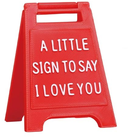 A Little Sign To Say I Love You Gifts for Girlfriend, Valentines Day Gifts for Her, Romantic Sign Figurines, Birthday Aniversary Gift for Her Boyfriend Gifts, Mini Sign Decoration for Girlfriend Wife