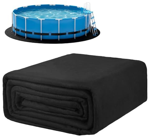 HIULLEN Tapiz Suelo Piscina, 4m Base para Piscina Redonda, Almohadilla para Revestimiento De Piscina, Revestimiento Extragrueso para Piscinas Elevadas