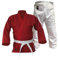 Budodrake Judoanzug Ronin Dojo (Jacke rot, Hose weiß) (180)