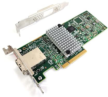 LSI LSI00343/9300-8e SGL SAS3 12Gb/s 8 External Ports SFF-8644 PCIe 3.0 JBOD with LP Bracket No cable Box RoHS