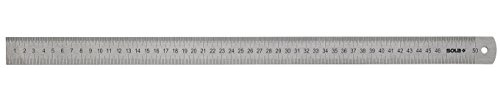 Edelstahl-Lineal LSB, halbsteif, 1000 mm, grau