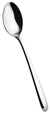 Salvinelli Style Forchettone Acciaio Inox 18/10, Forchetta Grande da Cucina Spessore 2,5 mm, Made in Italy, Finitura Lucida, Inossidabile, Stainless Steel, Cucchiaini caffè 12 Pezzi
