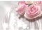 Runa Art Fototapete Blumen 3D Rose Modern Vlies Wohnzimmer Schlafzimmer - Made in Germany - 308 x 220 cm Grau 9129010a