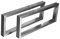 CHYRKA Wandkonsole Edelstahl 201 40x20 Träger Regalträger Regalhalter Konsole Waschbecken MK (150x450 mm - 1 Paar)