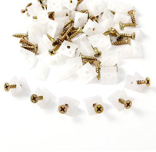 SurePromise One Stop Solution for Sourcing 50tlg Rückwandverbinder Rückwandhalter Schubladeboden Halter Stabilisatoren + Schrauben