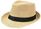 OXFUZZ Straw Beach Hat for Men - UV Protection Wide Brimmed Sun Hat - Panama Summer Outdoor Cap (Cream Color)