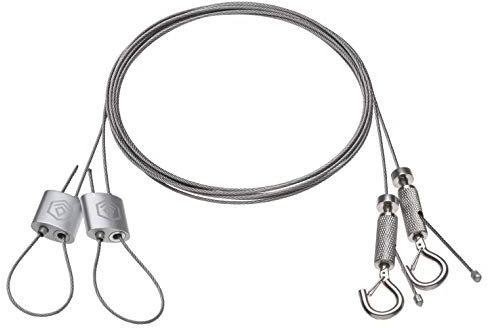 FYTO Hanger Solid Deluxe | Hochwertige Lampenaufhängung | Individuell einstellbare Schlaufengröße | Länge 200 cm | Belastbar bis 50 kg | Easy Rolls, Rope ratched, Grow