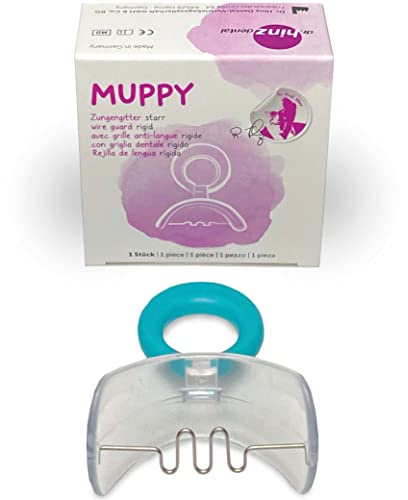 Dr. Hinz Dental Muppy Zungengitter, transparent/starr, Größe 2 (Wechselgebiss), bei lutschoffenem Biss