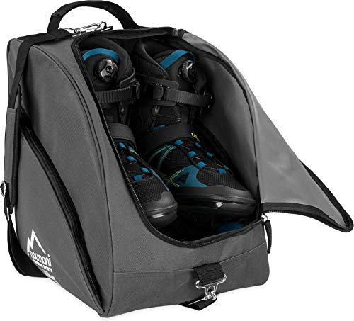 normani Inlinertasche Skatertasche Rollschuhtasche Skatertasche Hockeytasche Tragetasche mit praktischen Fächern 45 Liter Farbe Anthrazit