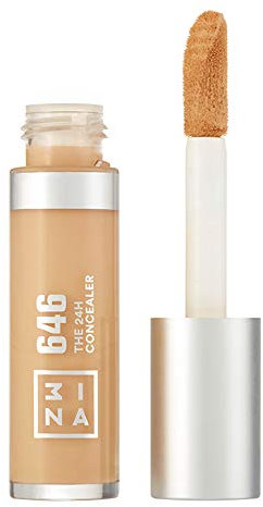 3INA MAKEUP - The 24H Concealer 646 - Gold - Alle Hauttypen - Langanhaltend Formel - Flüssiger Concealer dunkle Augenringe Hautunreinheiten - Weicher Applikator - Vegan - Cruelty Free