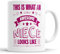 This is What an Awesome Niece Looks Like Mug Humour, Joke, Leaving Present, Friend Gift Cup Birthday Christmas, Ceramic Mugs