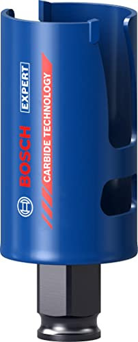 Bosch Professional 1 x Sierras de corona Expert Construction Material, para Madera blanda, 40 mm, Accesorios Taladro de impacto rotativo