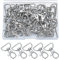 30 Stück Karabinerhaken Schlüsselanhänger, Drehverschlüsse Haken für Schlüsselringe 360° drehbar, Snap Hooks Metall für Makramee Handgemachtes Zubehör Schmuck Handtaschen Schultertaschen