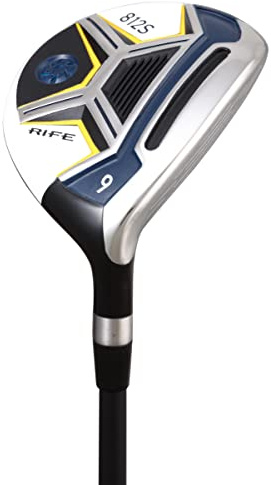 Rife 812s Offset 9 Wood Golf Club, Right Handed Senior Flex with Men's Senior Size Black Pro Velvet Grips