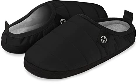 Lakeland Active Women's Wolfa Ultra-Warm Quilted Tent Slippers - Black/Grey - 6 UK