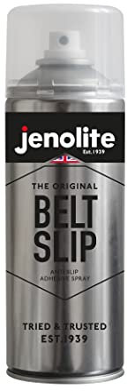 JENOLITE Belt Slip | Anti Slip Adhesive Spray | Dressing Spray for use on fan belts and all belt driven machinery | 400ml