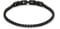 JewelryWe Tennisarmband Damen Armband mit Zirkonia: Schwarz Edelstahl Tennis Armband Verstellbar Armkette Armreif Fußkettchen mit abnehmbarem Verschluss Elegant Schmuck 2mm Breit 19cm Länge