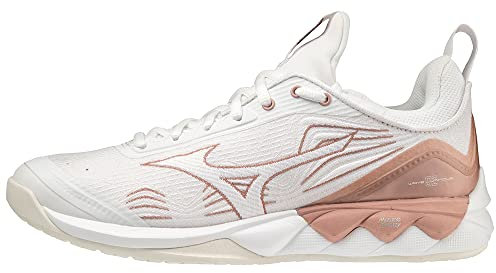 Mizuno Damen Wave Luminous 2 Volleyballschuhe, White Rose Snowwhite, 38 EU