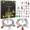 ZOOI Adventskalender Mädchen, Adventskalender Schmuck Adventskalender 2024 Kinder, Adventskalender Füllung, 24 Bastelset Weihnachten Geburtstagsgeschenk Weihnachtsgeschenke Adventskalender für Frauen