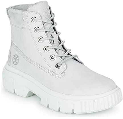 Timberland Women's Greyfield Leather Boot, Grau/Violett, 9 Wide