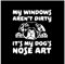 Autoaufkleber Hund Personalisiert 21Cm（8.6 Inches） My Windows Aren'T Dirty It'S My Dog'S Nose Art Autoaufkleber Hundeaufkleber Lustige Abziehbilder Wasserdichter Sonnenschutz-Vinyl-Aufkleber(def1m804)