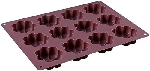 HRTC 12 Hohlraum Blumenförmige Backform Silikon Antihaft-Backzubehör Kuchen Cookie Schokoladenmousse Küche Backformen niedlich