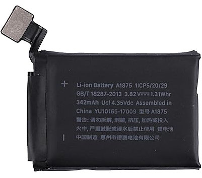 Vvsialeek - Batteria di alta qualità A1875, compatibile con Watch Series 3 42 mm GPS + LTE Cellular Version A1875