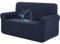 AYLFBFU Wasserdicht Sofa Schonbezug 2 Sitzer Super Fit Stretch-Spandex, Couch überzug Hundefreundlich, Sofa Slipcover für Sofa für Ledersofa und Couch, Dunkelblau