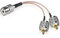 XMSJSIY UHF Female to Dual UHF Male Splitter Cable SO239 to PL-259 Extension Cord RG316 Coax Cable for HAM CB Radio Antenna-15CM/5.9INCH