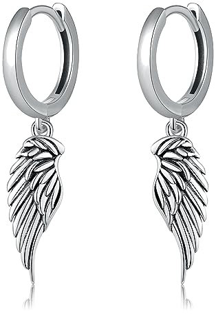 Engel Flügel Ohrringe 925 Sterling Silber Dämon Engel Flügel Drop Ohrringe Schmuck Geschenke Für Frauen Männer