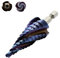 Talaze Three Spiral Flute Step Drill Bit (3/16 - 7/8(12 Steps）),1/4 Hex Shank Drill for Working Metal, M2 High Speed Steel Step Drill Bit for Stainless Steel, Wood, Aluminum, Plastic