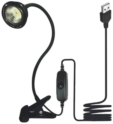QeeHeng Schildkröte Wärmelampe, UVA UVB Basking Licht für Reptilien Leuchte,360°drehbare Wärmelampe Metallhalter für Schildkröte Aquarium Tank Heizlampen,Kommen Sie mit USB Upgrade Stecker