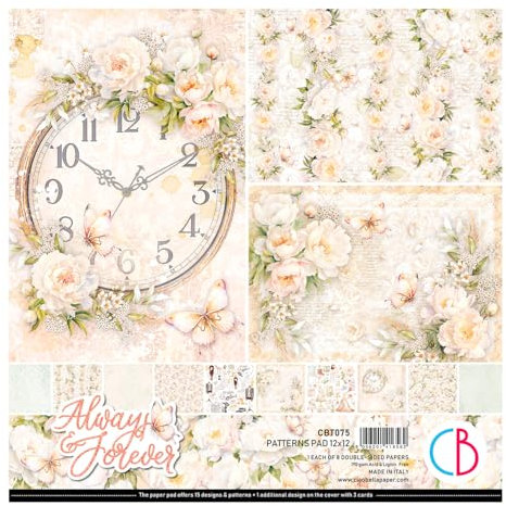 Scrapbook-Papier Always & Forever Patterns, 8 Blatt, 30,5 x 30,5 cm
