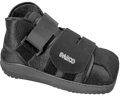 Post-Op Recovery Shoe for Broken Toe Support, Foot Fracture Boot with Non-Slip Rubber Sole, Foot Support for Ligament Damage: Can be Worn with Casts, Protects Sore Feet,