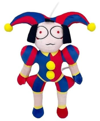 wiztex Pomni Digital Circus Plüsch, Jax Plush Cuddly Toy for Kids - The Amazing Digital Circus Kuscheltier Gift for Kids - Pomni Plush Toy Digital Circus Plush Clown (Pomni 30 cm)