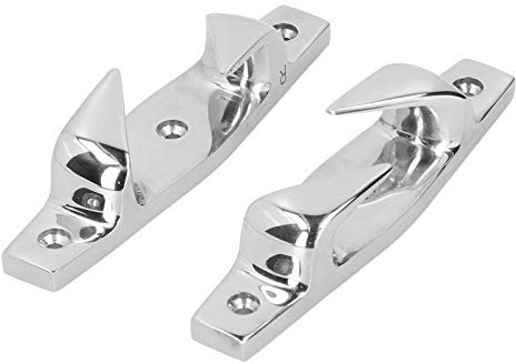 Aramox Festmacher-Klampen, Hohles Fairlead, 2 Stück, 6 Zoll, Verankerungsklampen, Linke und Rechte Hohle Fairlead, Edelstahl-Marine-Bootszubehör