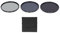 ND-Filterset, mit ND2-Filter, ND4-Filter und ND8-Filter, HD-Mehrschichtbeschichtung, Anti-Überbelichtungs-Kameraobjektivfilter für Aufnahmezubehör (77mm)