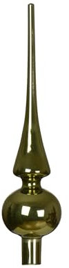 Kaemingk Christbaumspitze Glas 26cm hoch D=6cm Weihnachtsbaumspitze glänzend - Christbaumschmuck & Weihnachtsbaumschmuck - Rosmarin