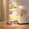 Glasvitrine für Sammlerstücke, Eckschrank mit Acrylglastür, Aufbewahrungsregale für China-Bücher, Acryl-Vitrine (40 x 32 x 124 cm)
