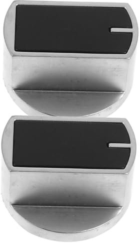 Gadpiparty 2stücke Universelle Gasherd-drehknöpfe Aus Zinklegierung Kompatibel Mit Kochfeldern Und Öfen Installieren Mit Sicherheitsfunktionen Für Schwarze Ersatzknöpfe