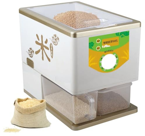 ExoticaBlend Household Electric Rice Milling Machine, 350W Rice Sheller Machine Automatic Rice Husker Sheller Rice Bran Separator for Home and Professional Use