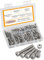 HVDHYY M5 Jeu de Vis et Écrous 304 Vis Inox Visserie Tête Hexagonale Assortiment Boulon Ecrou Vis et Écrous Assortiment Kit 150pcs