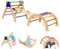 7 in 1 Klettergerüst Indoor, Montessori Kletterdreieck mit Rutsche, Kletterleiter und Kletterbogen,Indoor Kletterspielzeug,Kletterturm, Indoor Spielplatz für Kinder von 1-5 Jahren