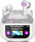 Ecouteurs Bluetooth sans Fil, 48H Écouteur Bluetooth 5.4 avec Écran Tactile Multifonction, Étanche Stéréo Immersif Ecouteurs sans Fil avec Réduction du Bruit ANC/ENC/Mode Transparence/Mode 5 EQ, Blanc