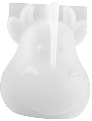 HEALSOPTHY Kreative Silikonform in Kuhform für Selbstgemacht Kristall Epoxidharz Hohe Flexibilität und Reißfest für Bastelarbeiten und Kleine Geschenke
