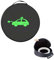 Black bag for cables, cable bag, charging cable, charging cable, electric car, waterproof cable organiser bag, small, EV cable bags, boot bag, suitable for all extension cables, black, No